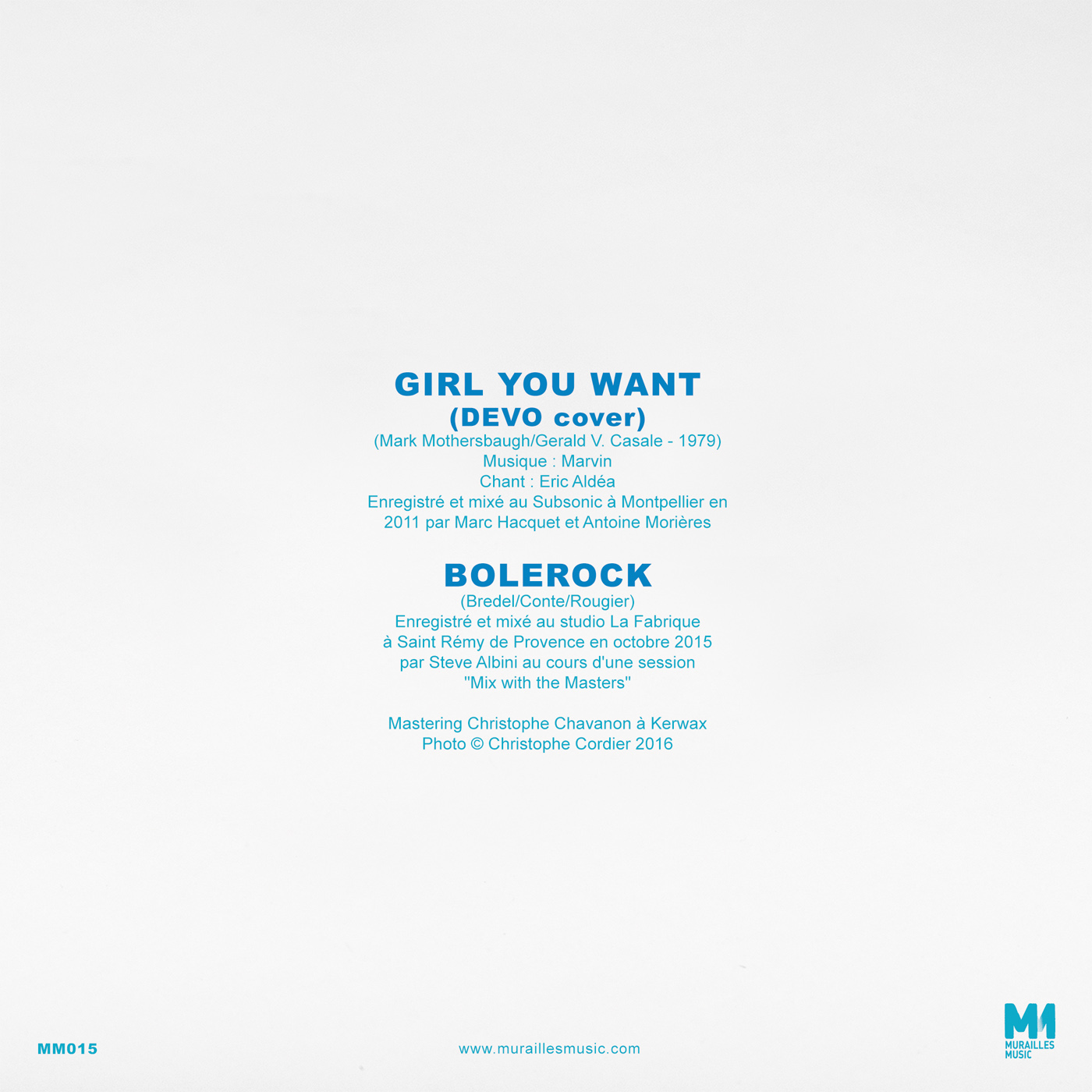 ‘Girl You Want / Bolerock’ EP