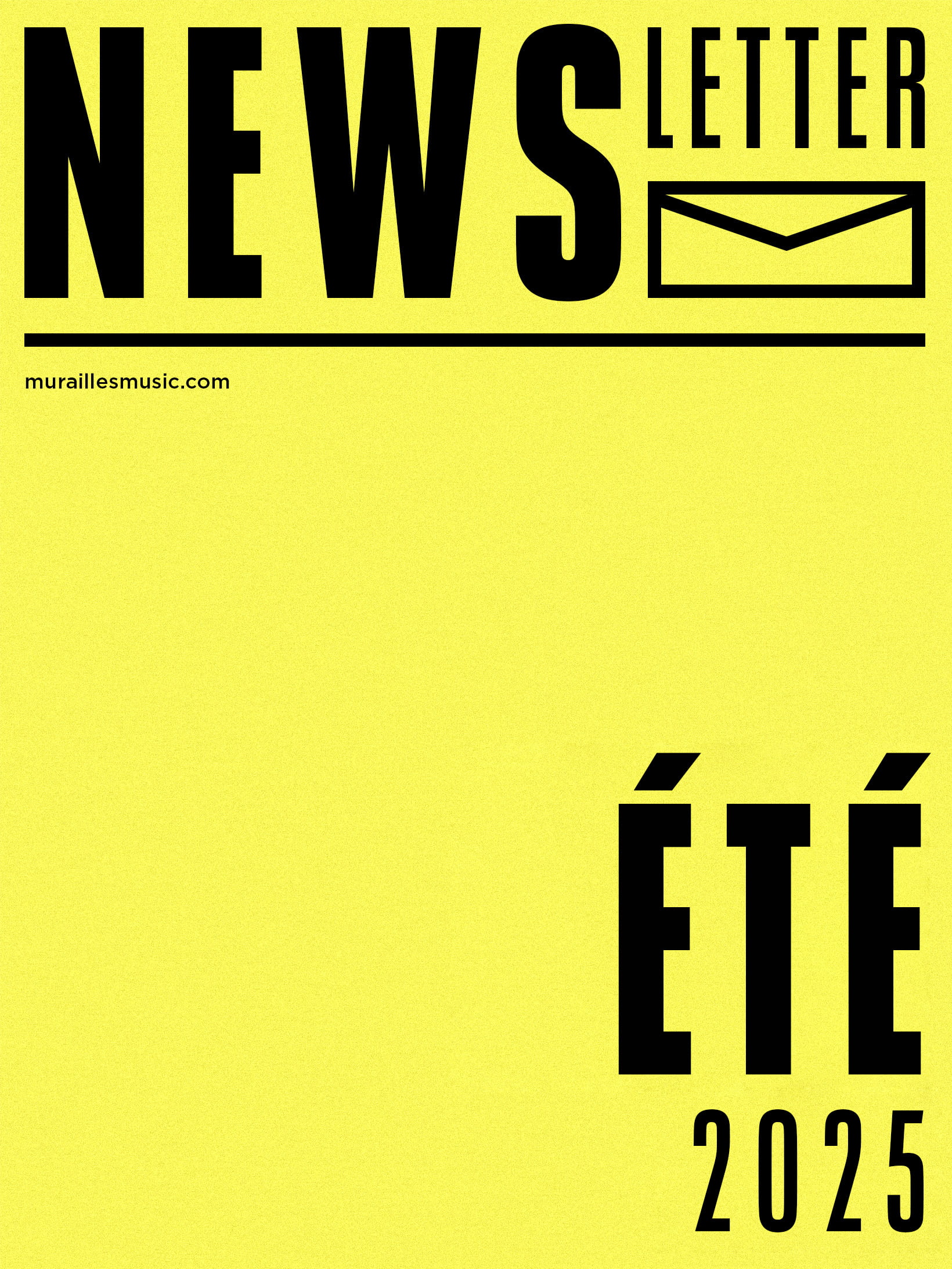 AGENDA D’ÉTÉ